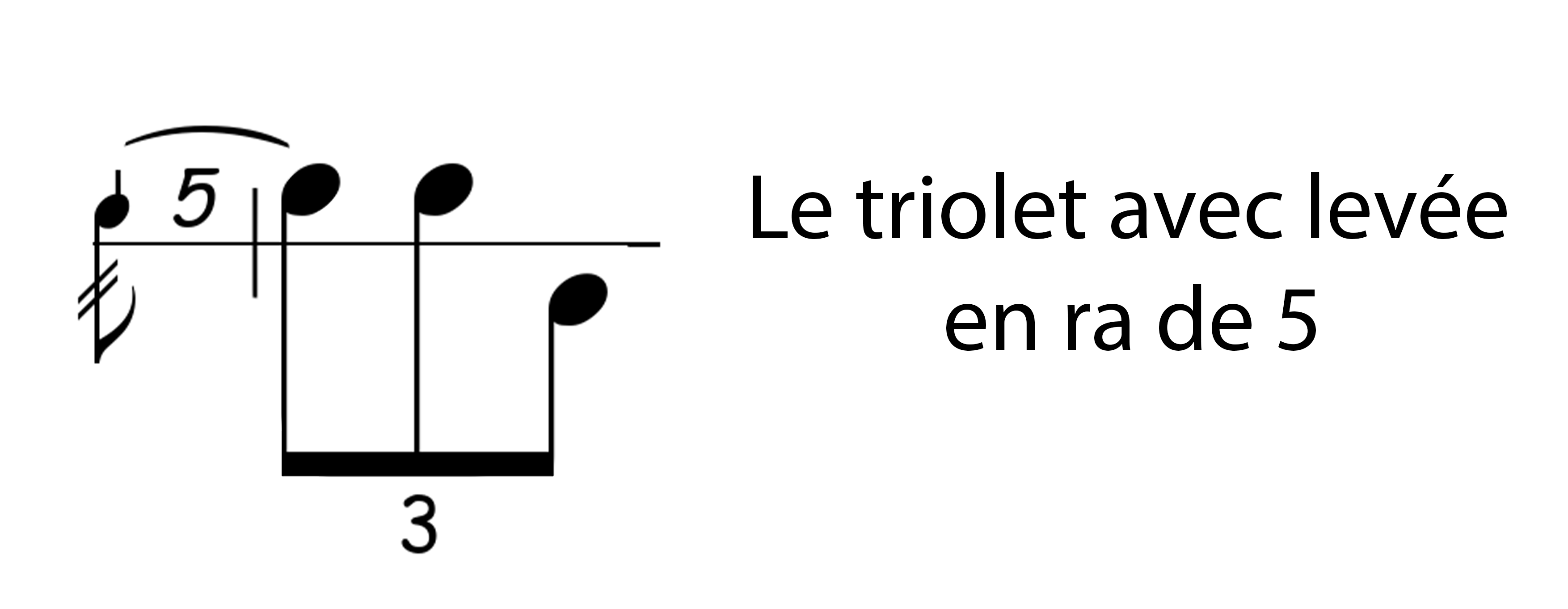 le triolet avec levée en ra de 5